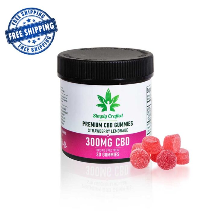 300mg CBD Gummies - Strawberry Lemonade - Image 1